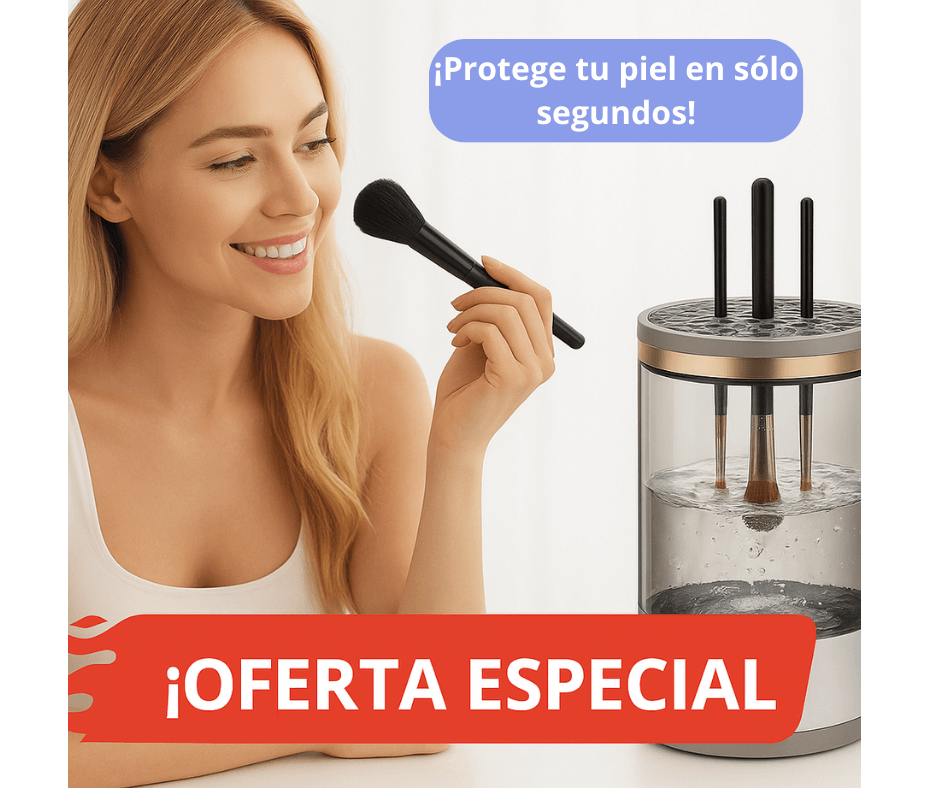 ✨ Limpiador Eléctrico de Brochas de Maquillaje ✨