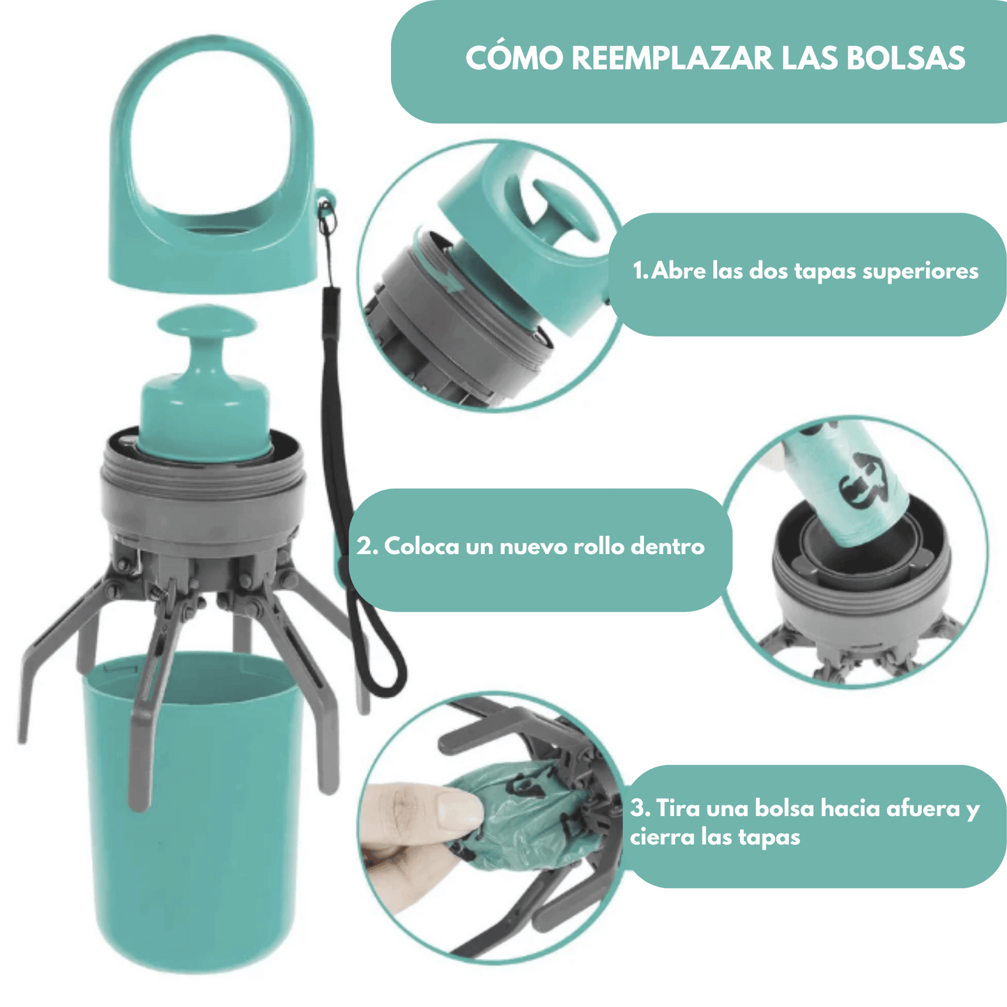 Recogedor de Excrementos: ¡Limpia Fácil y Sin Contacto! 🐾✨