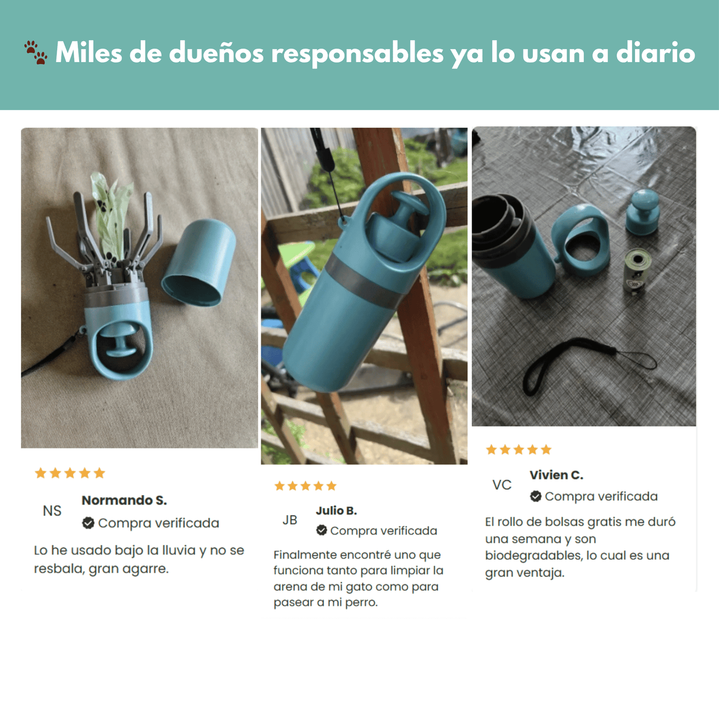 Recogedor de Excrementos: ¡Limpia Fácil y Sin Contacto! 🐾✨